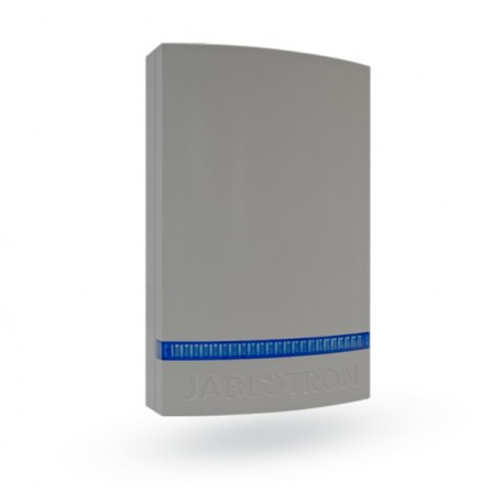 Graue Abdeckung, blauer Blitz JA-1X1A-C-GR-B