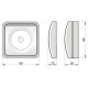 Internal siren for JA-110A alarm system - dimensions
