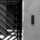 JA-122E-NFC external RFID reader 13.56 MHz for Jablotron systems - example of installation on a door.
