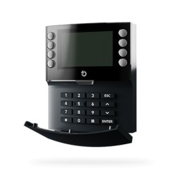 JAB JA-115E-NFC-AN Bus-Viersegment-Tastatur mit LCD-Display und integriertem NFC-Leser, geeignet für professionelle