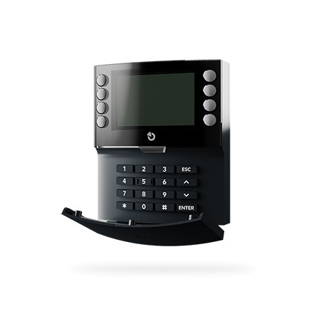 JAB JA-155E-NFC-AN wireless four-segment keypad with LCD display and built-in NFC (MIFARE 13.56 MHz) reader.