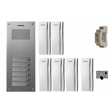 Portafonski audio komplet 6xDP-SS & DR-6UM