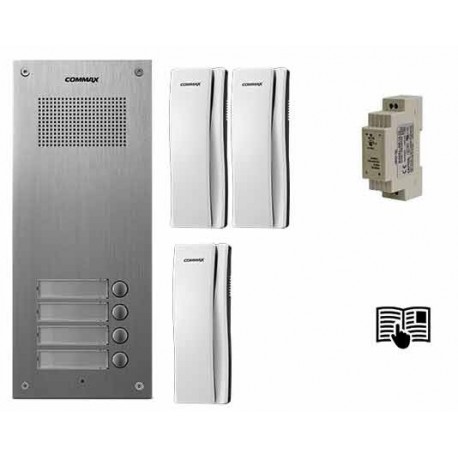 Portafonski audio komplet 3xDP-SS & DR-4UM