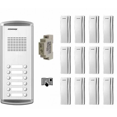 Portafonski audio komplet 12xDP-SS & DR-12AM