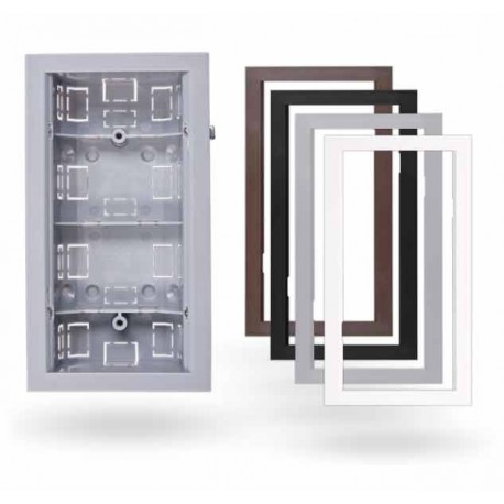 JAB Okvir za zadnu montažnu kutiju detektroa, sivi, srednji JA-193PL-F-M-G